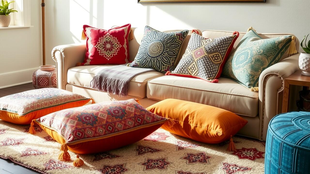 What are Japanese cushions for sitting on the floor?