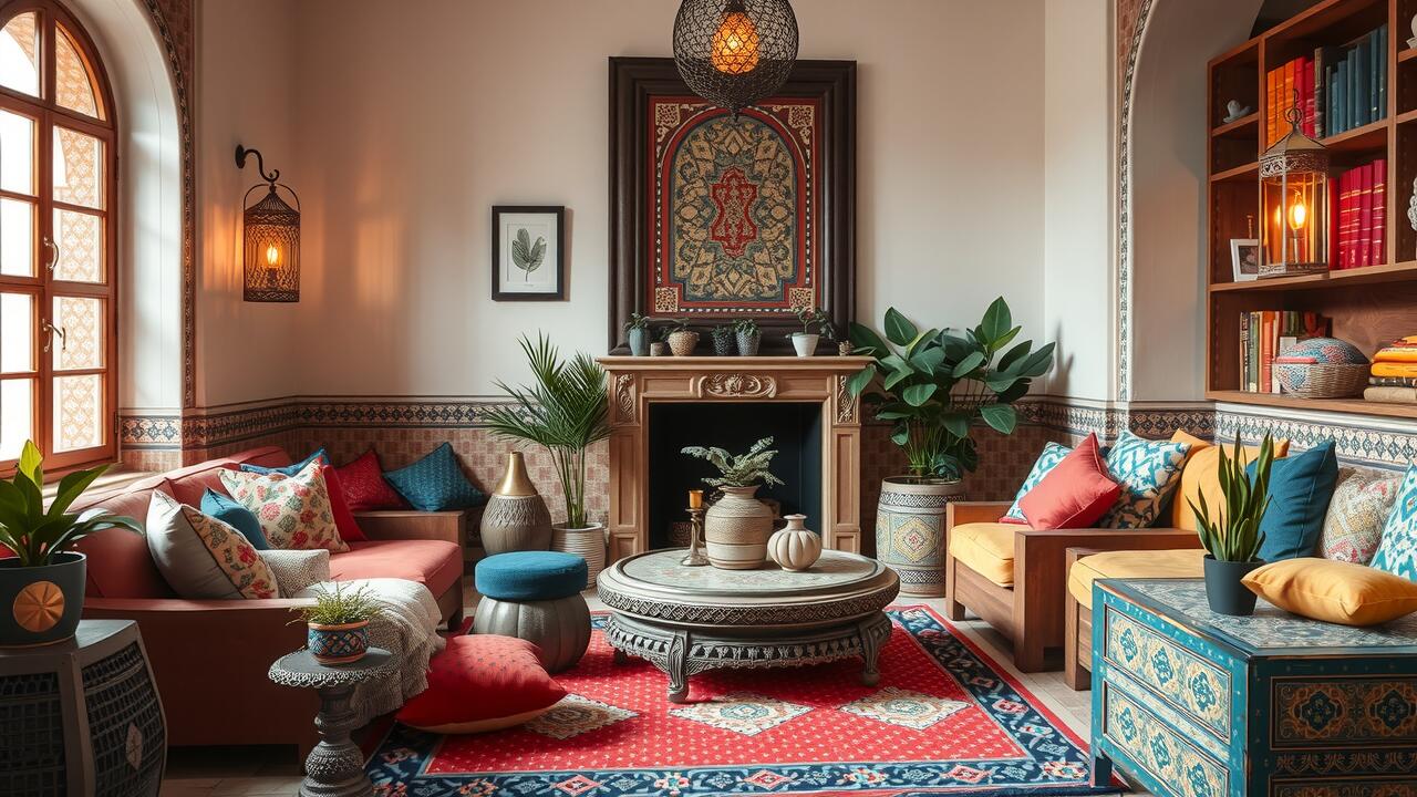 What colors are used in Moroccan design?